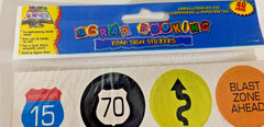Scrap Booking Road Sign Stickers 40-Pack