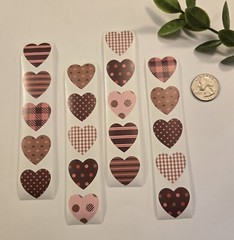 20 Valentine Stickers/Heart Stickers/ Valentines Day Stickers