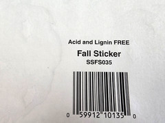 A.W. Cute Fall Leaves Clear Stickers 5.5×12 Scrapbooking Autumn Halloween Trees