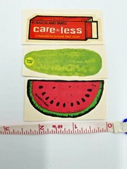 VINTAGE 1980’S SCRATCH SNIFF MELLO SMELLO & 3M – LARGE STICKERS ON ORIGINAL BACK