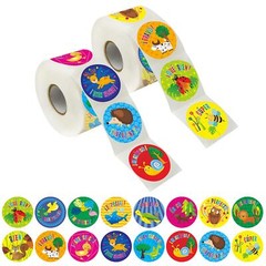 600 Pcs Motivational Spanish Round Sticker Teacher Reward Stickers for Classroom