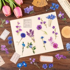 320Pcs Flower Stickers, Cute Vintage Floral Sticker for Kids, Clear Wildflower S