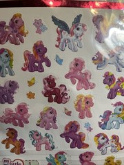 Sandylion My Little Pony stickers 2 Sheets 2005 Hasbro Out Of Print Brand New