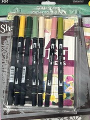 Calligraphy Kit Lot Book Tombow Markers Stencils Stickers Art Bundle Scrapbook