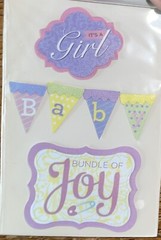 David Tutera Celebrate Baby It’s A Girl Welcome Bundle Joy 3 Steps Card Stickers