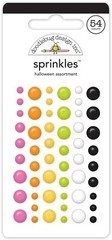 Doodlebug Sprinkles Halloween Assorted Dots Pink Orange Black White Green