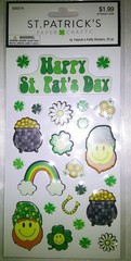 11 St. Patrick’s Paper Crafts Puffy Sticker Packs (each pack contains 25 Pcs)