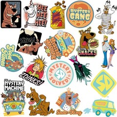 SCOOBY DOO VARIETY DIE CUT VINYL 50 CT STICKER PACK