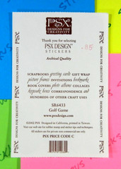 PSX Design Golf Game Sticker Sheet