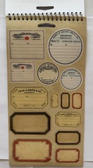 Tim Holtz Idea-ology Curiosities Sticker Book Retired Gothic Apothecary 2019