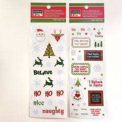 Classic Adornments by ArtMinds Christmas Stickers Scrapbooking Glitter Snowflake