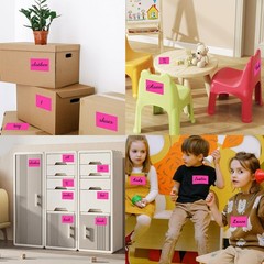 3″X5″ Rectangle Neon Colored Labels, Removable Moving Labels for Boxes, Perma…