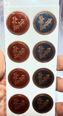 Fossler Seals From Marian Heath Stickers LOT «C» Christmas Tree Snowflake Holly