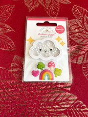 NEW – LUCKY CHARMS CLOUD RAINBOW DOODLEBUG SHAKER-POPS 3D STICKERS