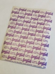 Vintage Lisa Frank ticker Sheet *1 Sticker Missing* Poodle Dog Hearts Bows BIN72
