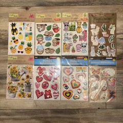 Scrapbooking Stickers Lot 40+ Sheets Embellishments Animal Travel Birthday Craft
