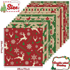 60 Sheet Christmas Pattern Paper, Merry Christmas Scrapbook Papers, Double-Sided