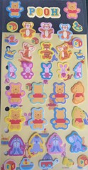 Disney Japan Tokyo Disneyland Winnie The Pooh Sticker Set Vintage Eeyore Piglet