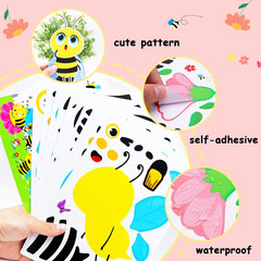 Make Your Own Honey Bee Stickers 36 Pack Spring Summer Make a Face DIY Stickers