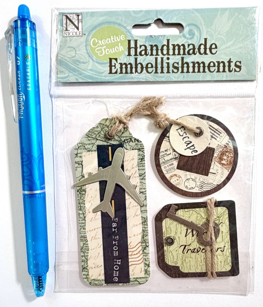 Travel Tags Stickers Scrapbooking Card Making Journal Planner Nicole
