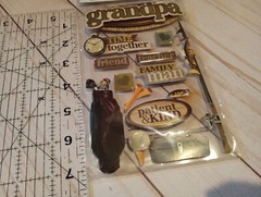 Grandpa Father’s Day Scrapbook Stickers Dimensional Grandpa Stickers Card Making
