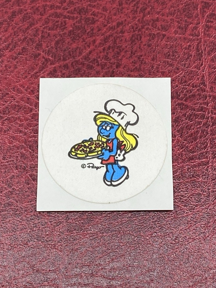 Vintage Smurf 80S Matte Scratch And Sniff Sticker. Please Read Item Description￼