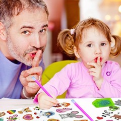 Vibrant 80 Pcs Diamond Stickers for Kids Fun Art Craft Kit for All Seasons