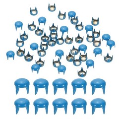 5mm Metal Studs Spots 200Pcs Round Dome Claw Beads Nailhead, Blue