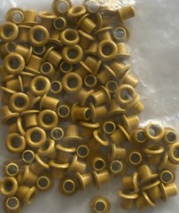 MUSTARD 1/8” ROUND METAL EYELETS(100pc)Lost Art Treasures •Fall•Autumn•Holes•