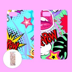 4Pcs Waterproof Silicone Stickers for Phone Case Decorative Accessories