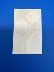 VTG Mrs. Grossman’s Red Tulips Flower Sticker Mod 90s Melissa Carlson