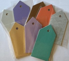 LARGE COLORFUL TAG Die-Cut Embellishments(6pc)Label •Journaling•Gift•Card Making