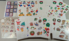 Vintage Current Stickers – Partial Sheets Christmas Holiday Themes