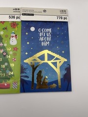 Recollections Christmas Sticker Book Lot of 2 Advent Nativity Partial Sets