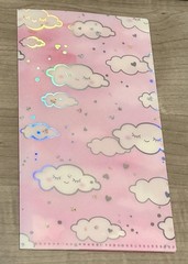 New Happie Scrappie Hobonichi Pink Clouds Sticker Folder