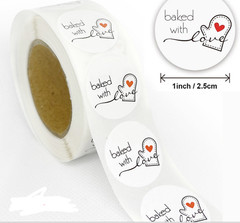 500pcs Round Kraft Paper Thank You Stickers Labels Christmas Xmax Stickers