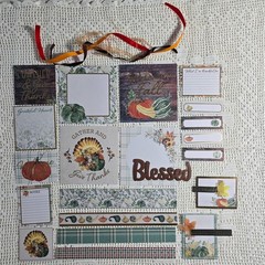 Give Thanks 12×12 Autumn Scrapbook Kit, Mixed Media Lot