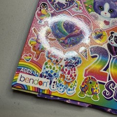 Lisa Frank Giant Sticker Activity Pad Over 2000 Stickers Partial Bendon