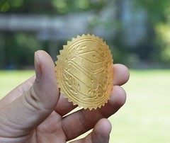 Embossed Graduation Cap Gold Certificate Seals Diplomas Gold foil Seals, 2”,1…