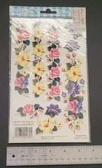 Rub On Transfer Flower Borders Bands