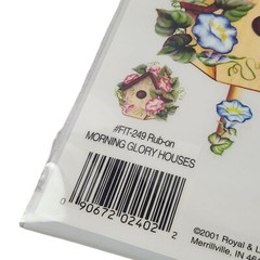 Morning Glory Houses Rub-On Transfers #FIT-249 By Royal & Langnickel 2001