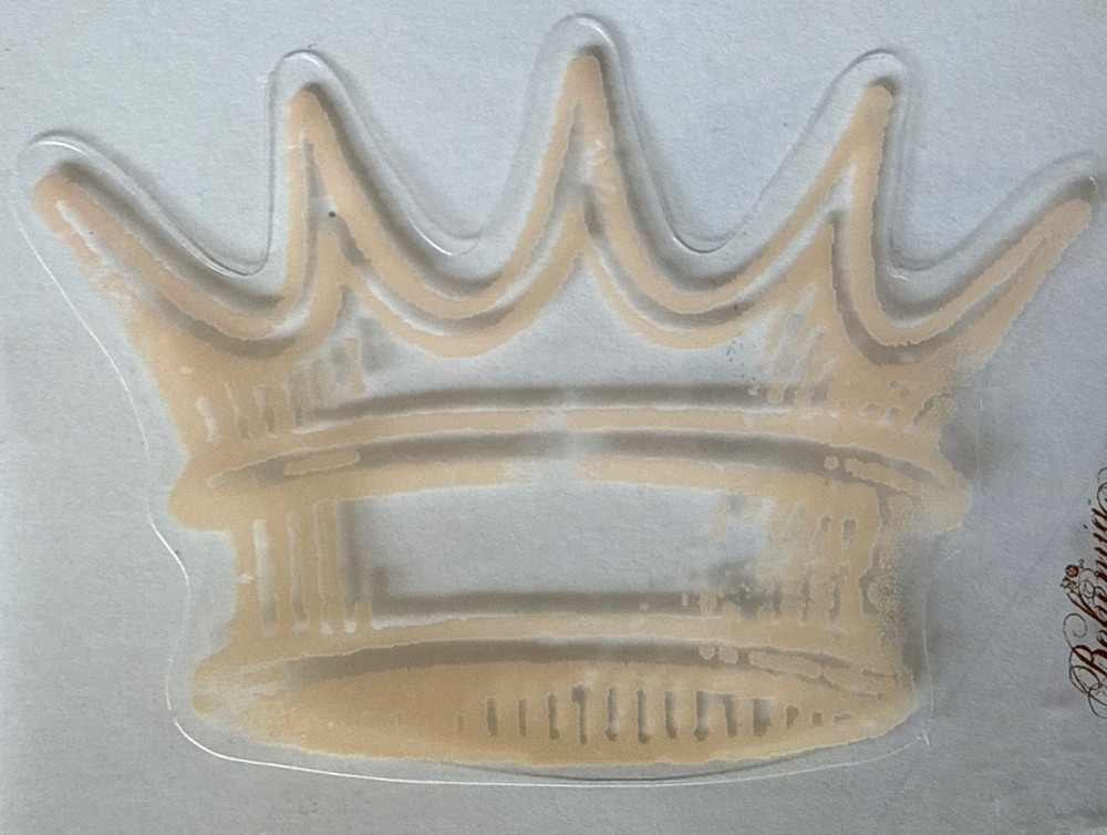 BLOSSOM “PRINCESS” CROWN Mylar shape(4”x2.5”)My Minds Eye•Bohemian•Queen•King•