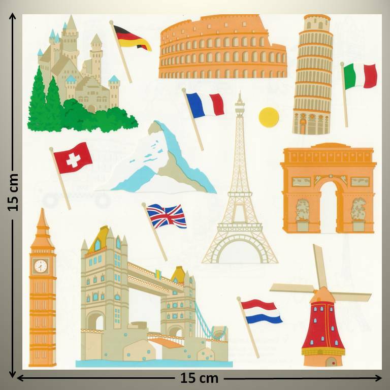 Mrs Grossman’s 6″ X 6″ Sticker – EUROPEAN LANDMARKS, BIG BEN – UP TO 20% OFF!
