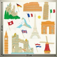 Mrs Grossman’s 6″ X 6″ Sticker – EUROPEAN LANDMARKS, BIG BEN – UP TO 20% OFF!