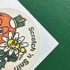 3M Murple Character Single Citrus Orange vintage 80s scratch & sniff sticker