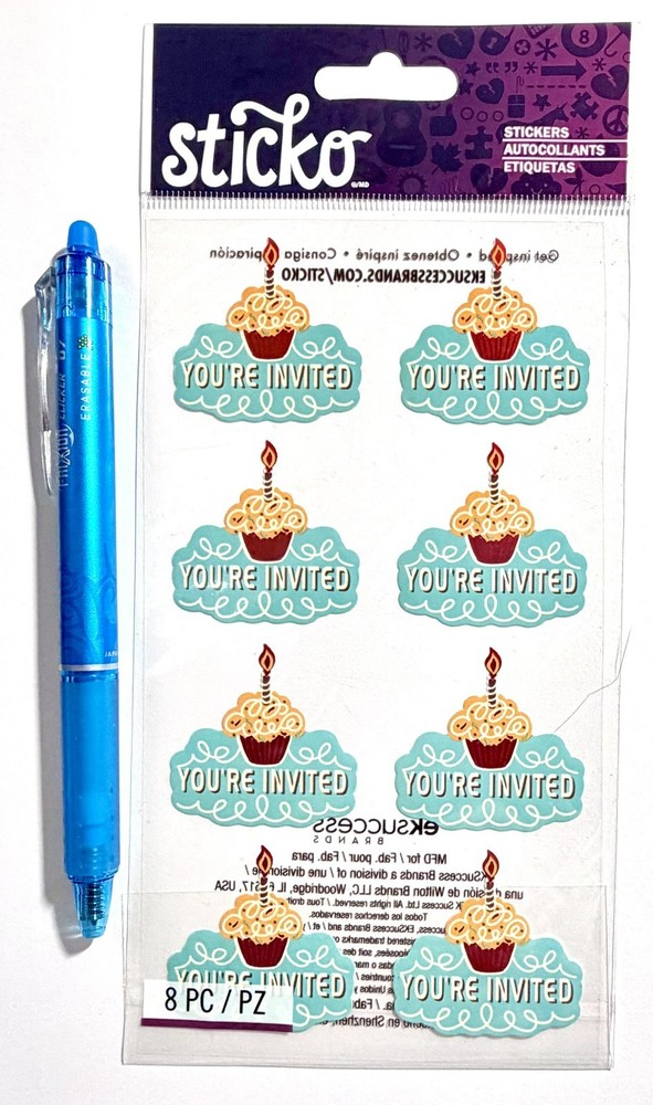You’re Invited Party Stickers Scrapbooking Card Making Journal Planner Sticko