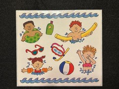 Summer Scrapbook Lot Paper Stickers Beach Pool Travel Vacation Theme Kit NEW