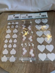 eksuccess Martha Stewart Scrapbooking Stickers Hearts/Flowers/Lady Bugs 3 New