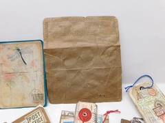Junk Journal Add-Ons Handmade Tags Card Envelope File Clipboard Ephemera Set 1