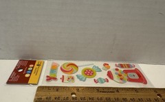 Recollections «Kids» Lollipops, Candy, Gum, Scrapbooking Epoxy Stickers, New